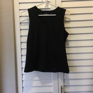 Champion Black Sleeveless V Neck Shirt (Size S)